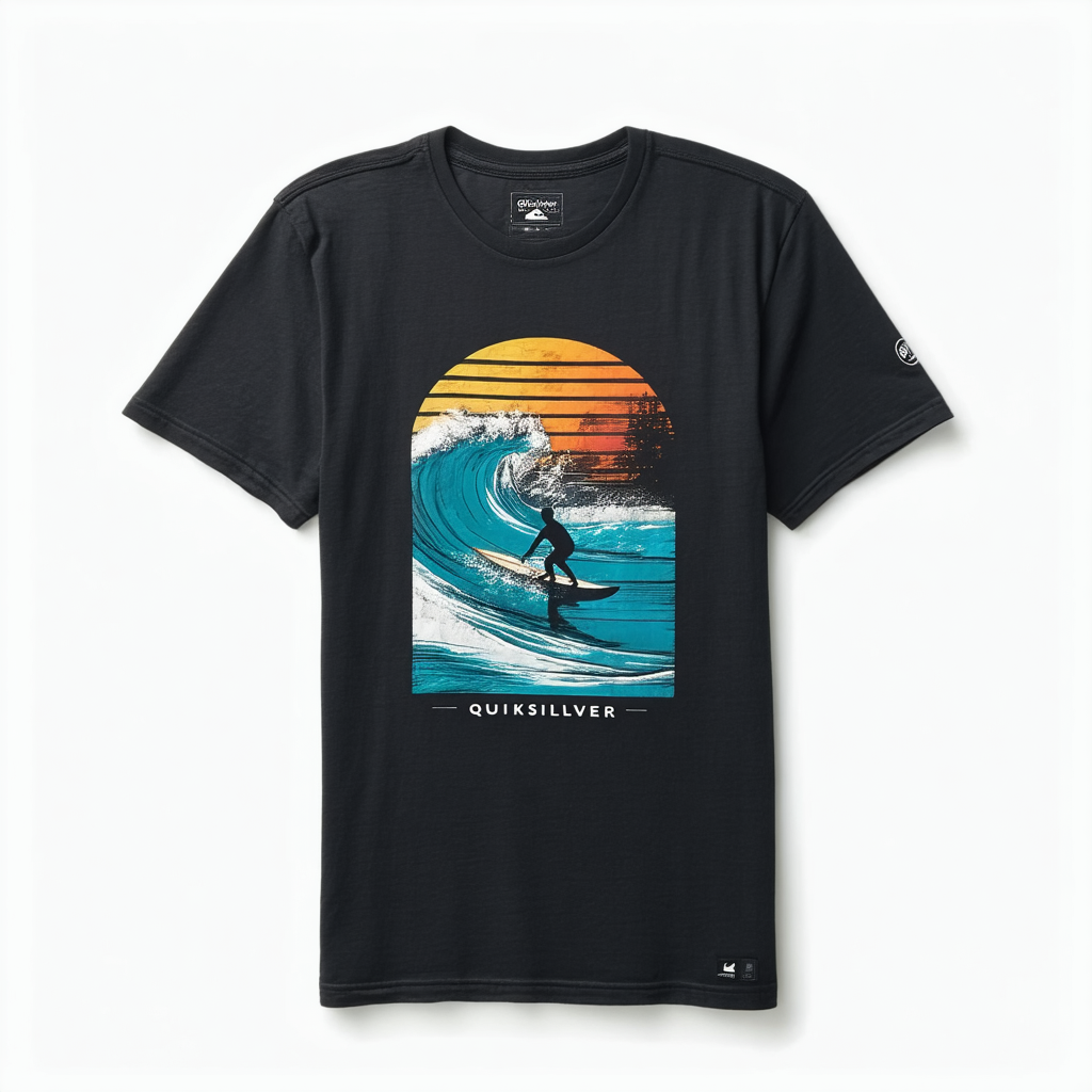 Quiksilver Men's Santa Surfer Short Sleeve Tee