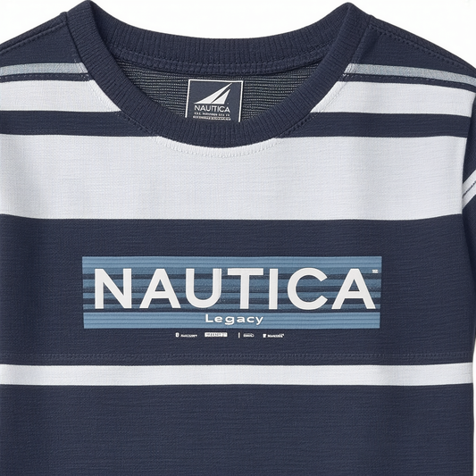 Nautica Boys' Short Sleeve Graphic Crew Neck T-Shirt Legacy