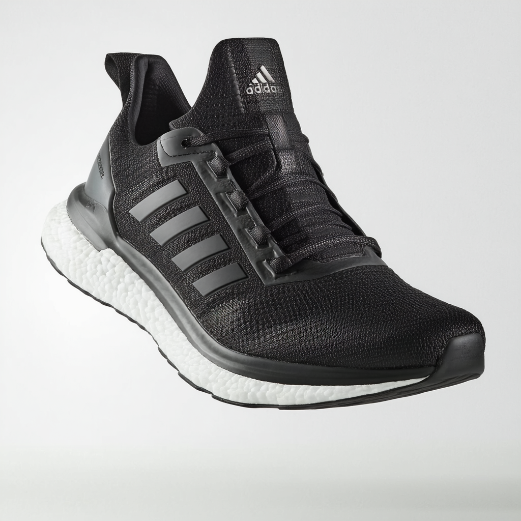adidas Porsche Design Bounce:S3 Leather Running Shoe - Black - Mens