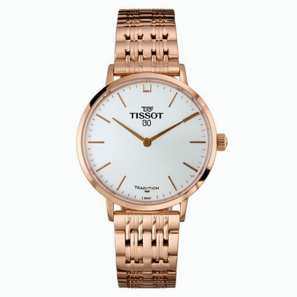 Tissot T063.210.33.037.00 Women's Watch Tradition Rose Gold 33mm Stainless Steel