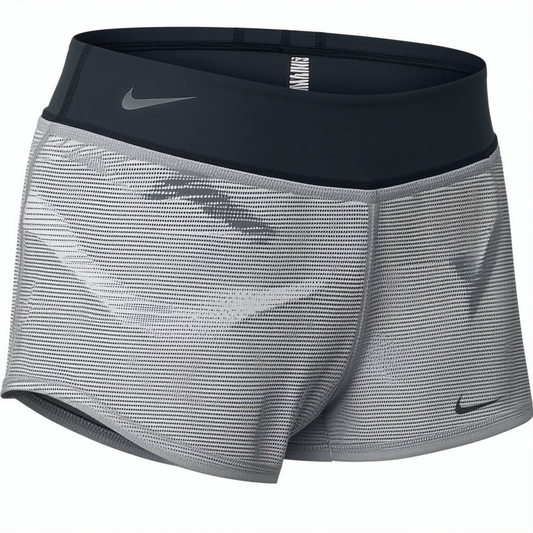 Nike AeroSwift Women's 4" Running Shorts (Black/Wolf Grey, Medium)