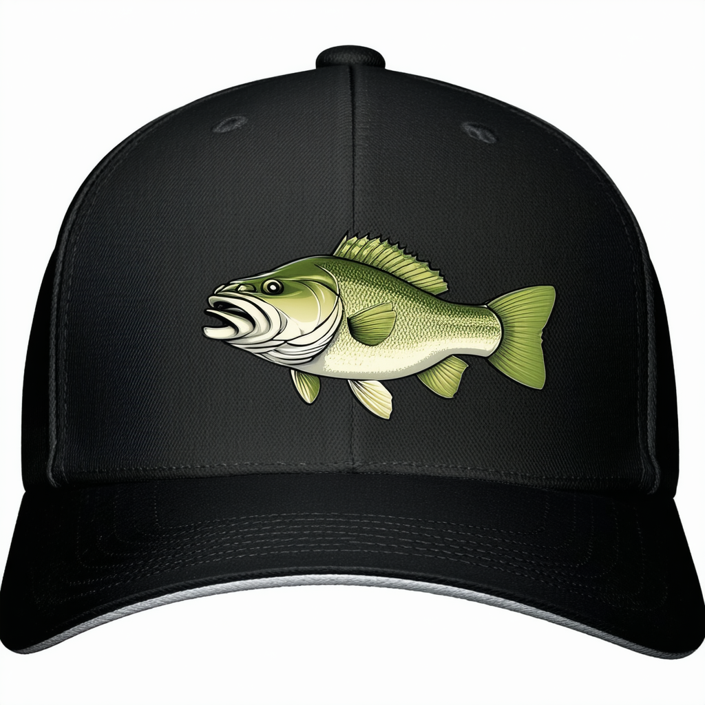 CafePress Largemouth Bass Cap Baseball Cap