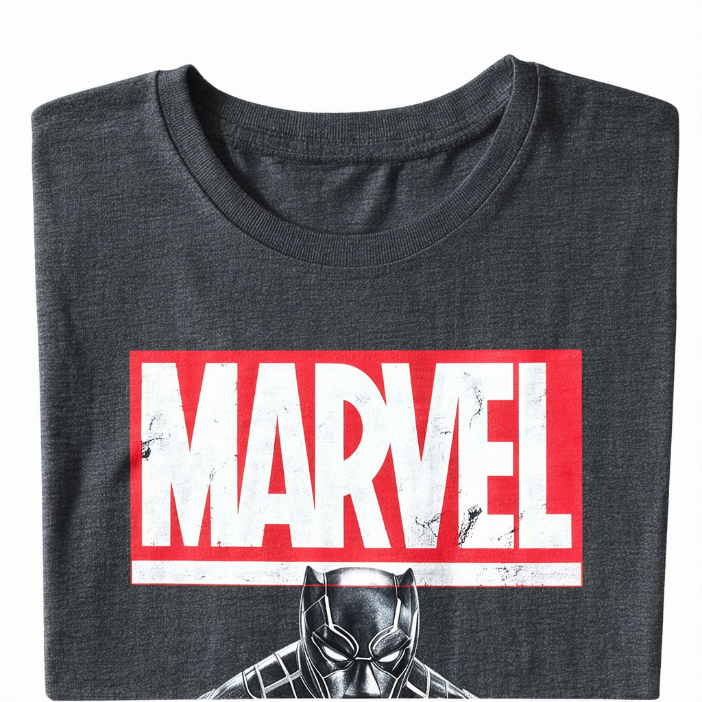 Men's Marvel Black Panther Chalk Print T-Shirt - Charcoal Heather - X Large