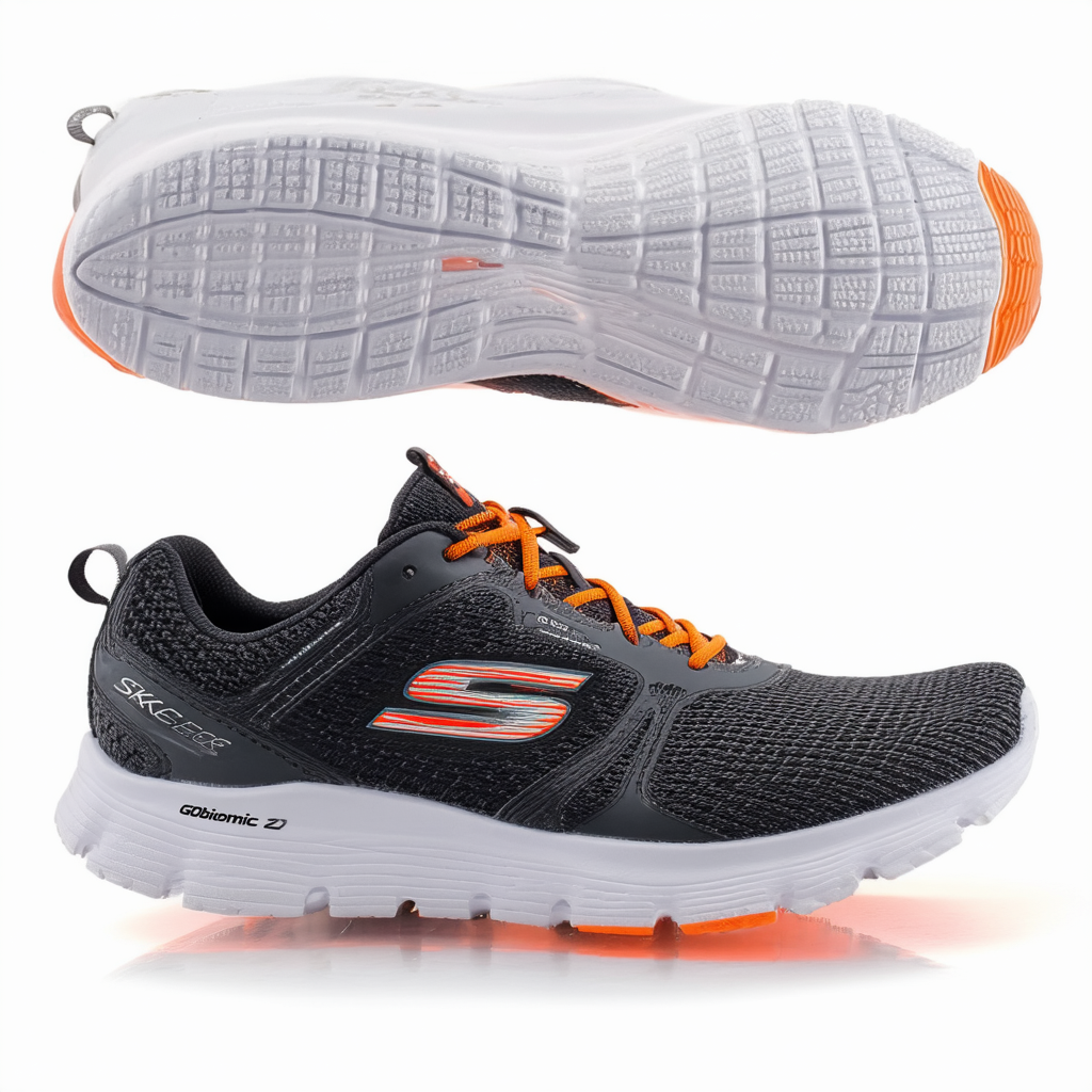 Skechers Men's GObionic 2 Charcoal/Orange Running Shoes