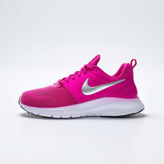 Nike Womens Capri III LTH Casual Sneakers Vivid Pink Metallic Silver 579619 600