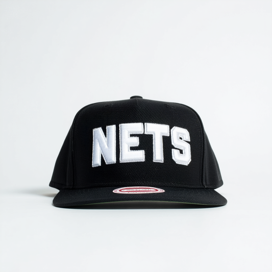 adidas Brookyln Nets Solid Word Adjustable Snapback Hat/Cap