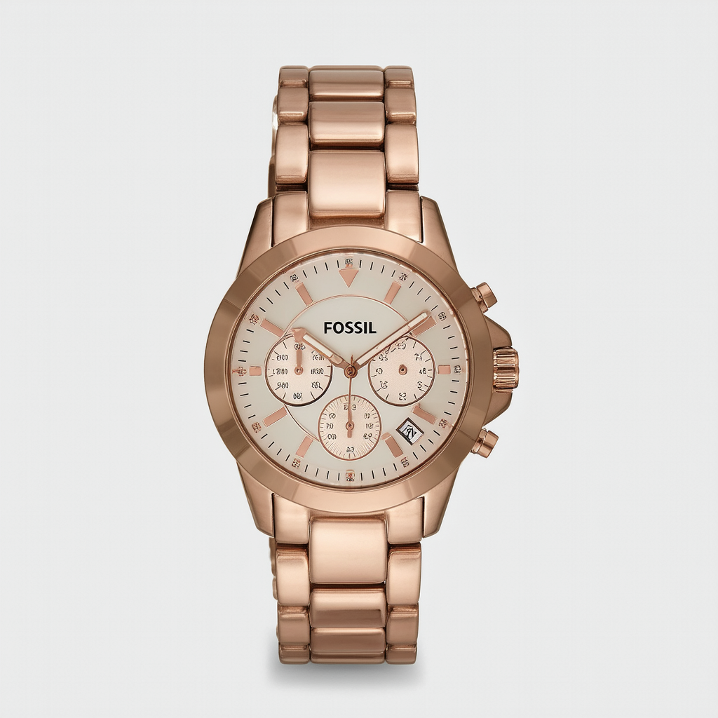 Fossil Women's CE1088 Perfect Boyfriend Analog Display Analog Quartz Rose Gold-Tone Watch