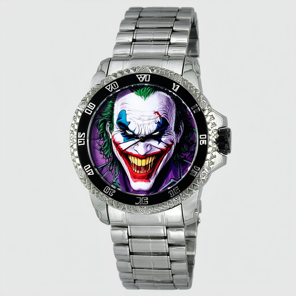 INVICTA 33810 DC Comics Joker Venom Limited Edition Silver Steel Men's Watch