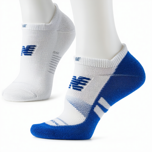 New Balance Men's Cushioned Low Cut Socks with Ice Cooling Technology (2 Pack)