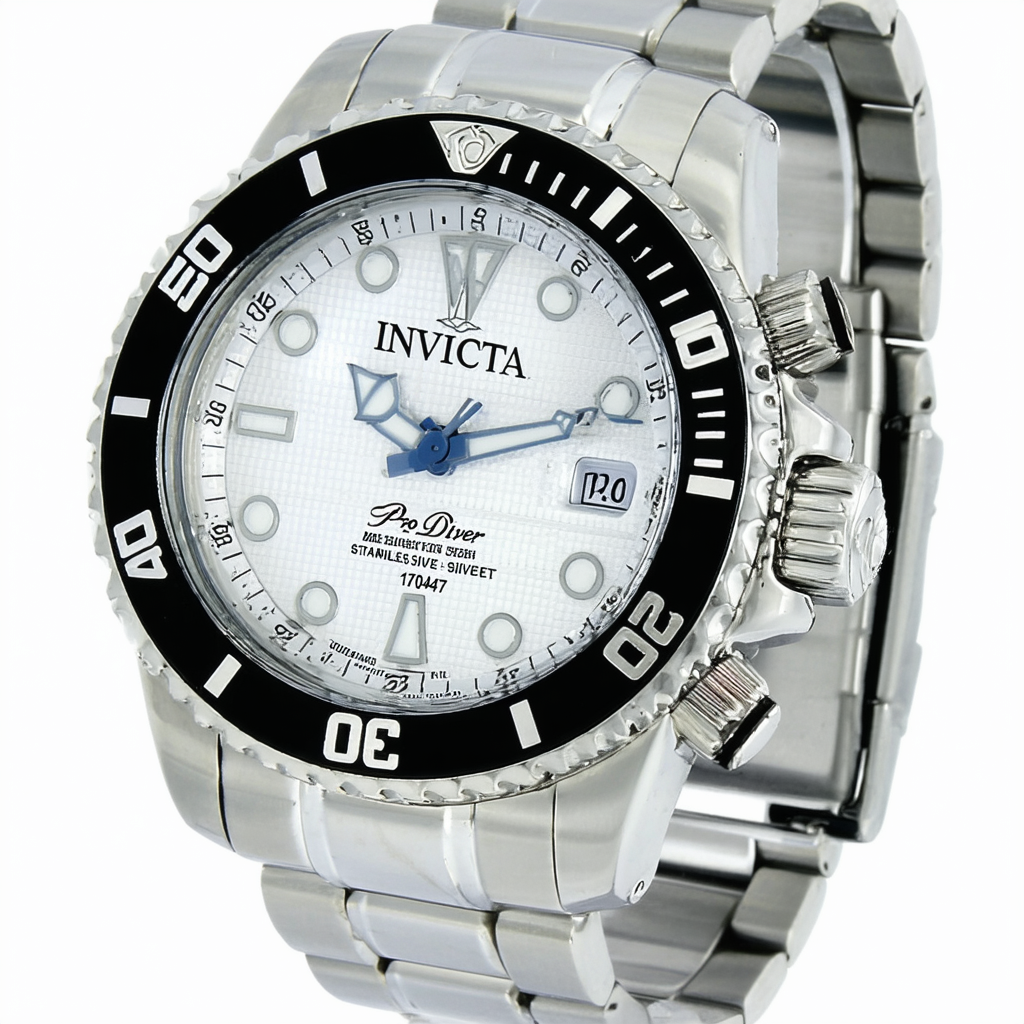 Invicta Men's 17047 Pro Diver Silver-Tone Stainless Steel Watch