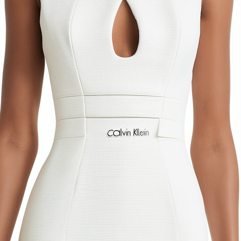Calvin Klein Women's Sleeveless Sheath with Neck Cut Out