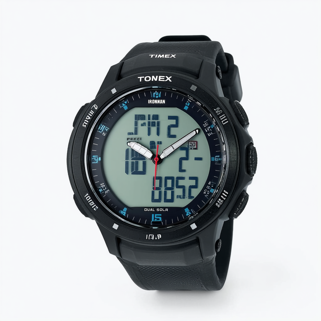 IRONMAN Dual Tech Solar 50-Lap Watch by Timex