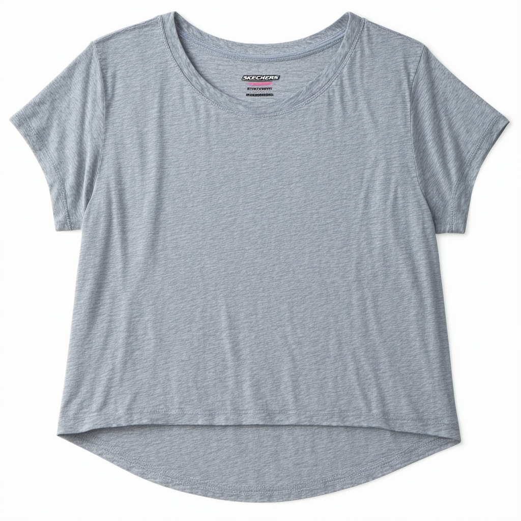 Skechers Women's Cropped Drap Short Sleeve Tee