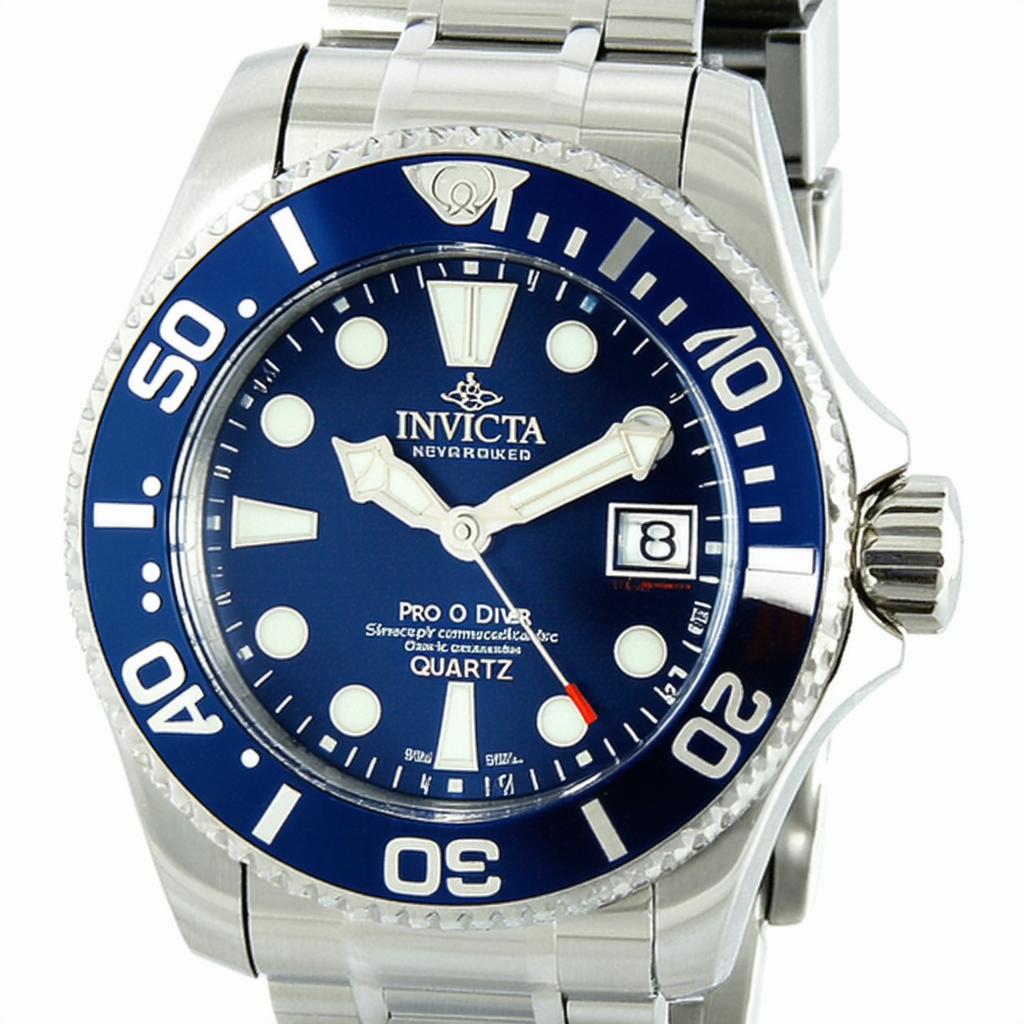 Invicta Pro Diver GMT Quartz Crystal Blue Dial Unisex Watch 44167