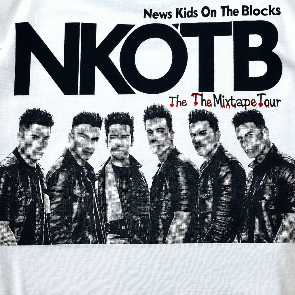 News Kids On The Blocks NKOTB The Mixtape Tour 2022 T-Shirt for Men Women (Printed Front and Back)