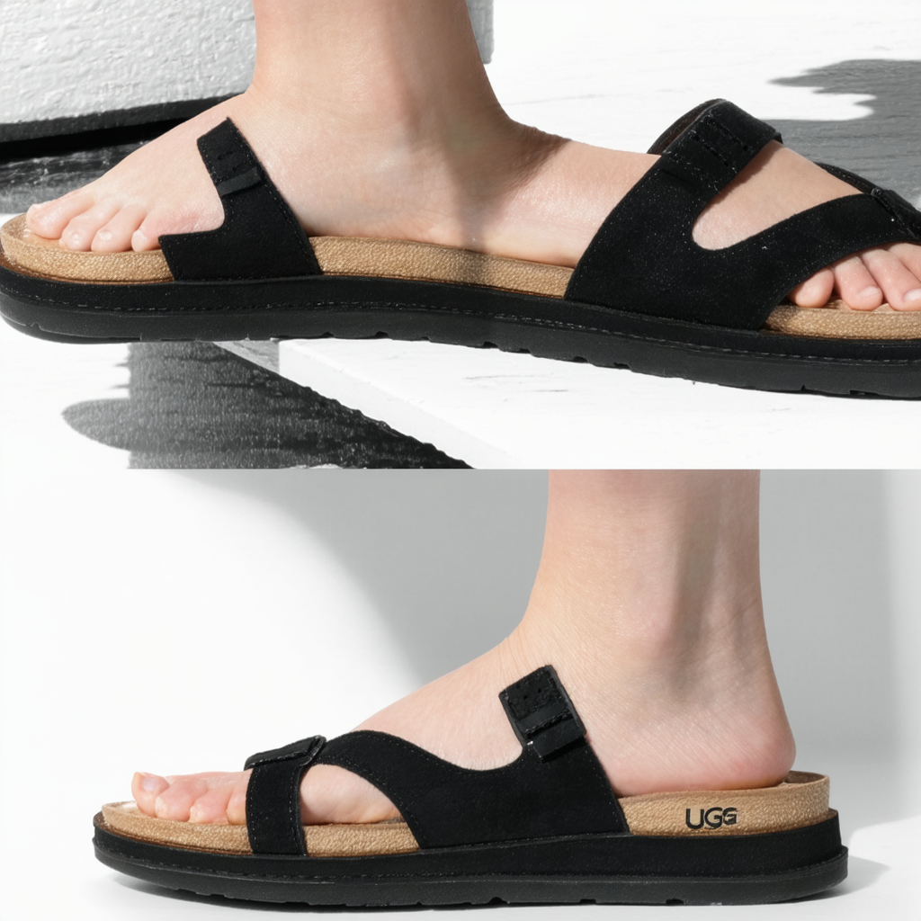 UGG Australia Women's Gwyn Sandals, Black, 8.5