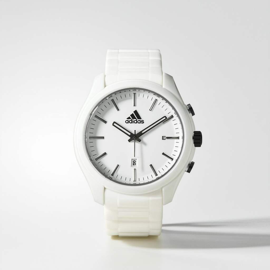 adidas Men's 'Questra' Quartz Plastic and Polyurethane Casual Watch, Color:White (Model: ADP3261)