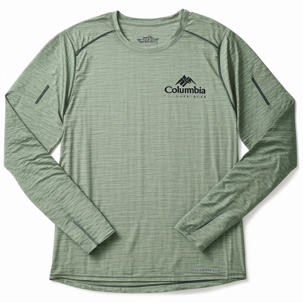 Columbia Men's Terminal Tackle™ Long Sleeve Shirt, Thyme Green, Cool Grey Logo, X-Large