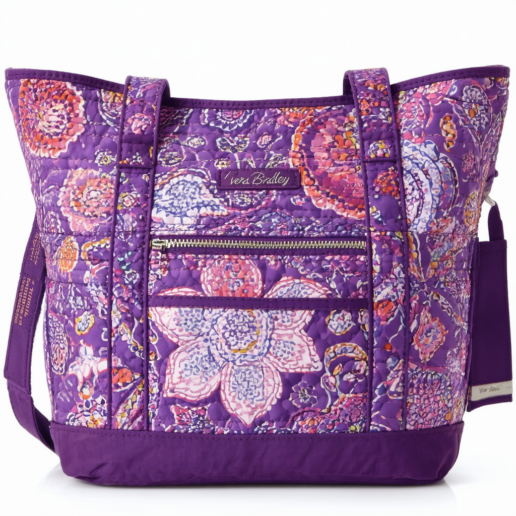 Vera Bradley Purple Punch Hipster Tote
