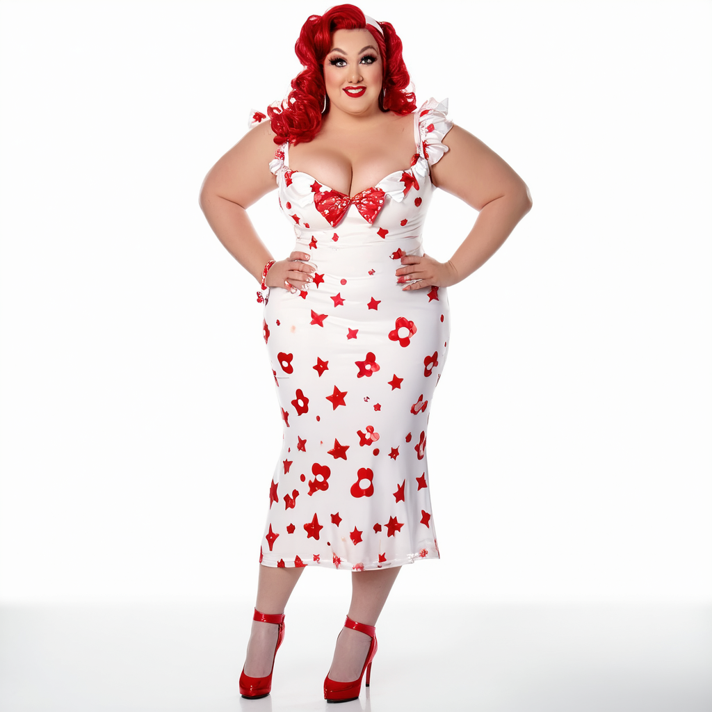 Rubie's Betty Boop Starlet Costume Long Dress Plus Size