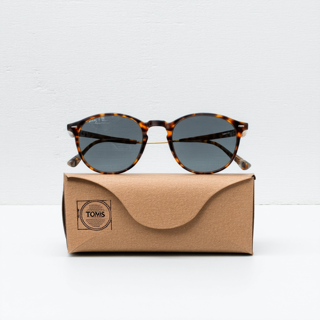 Toms 10008567 Unisex Chelsea Tortoise Frame Grey Lens Sunglasses