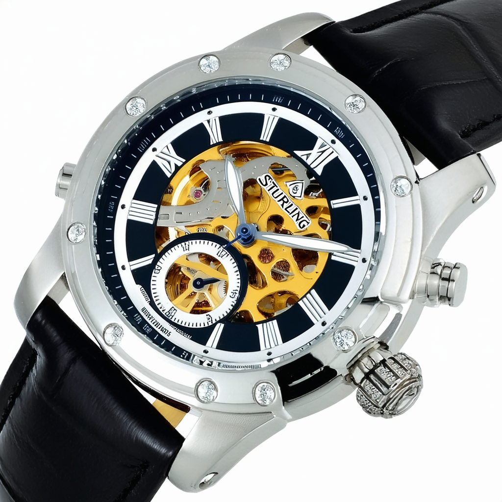 Stuhrling Original Men's 228.3335K2 Boardroom Brumalia Mechanical Skeleton Watch