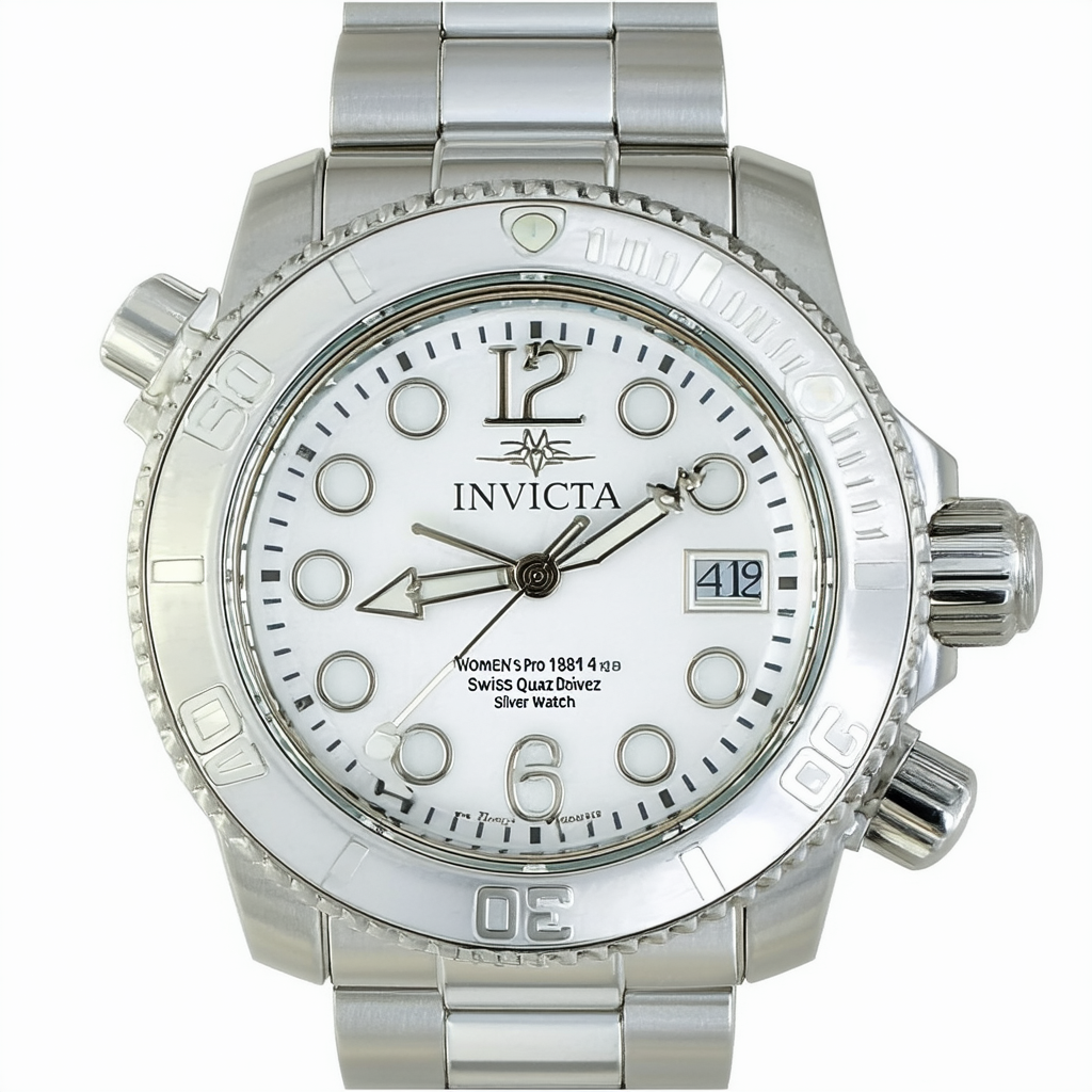 Invicta Women's 19814 Pro Diver Analog Display Swiss Quartz Silver Watch