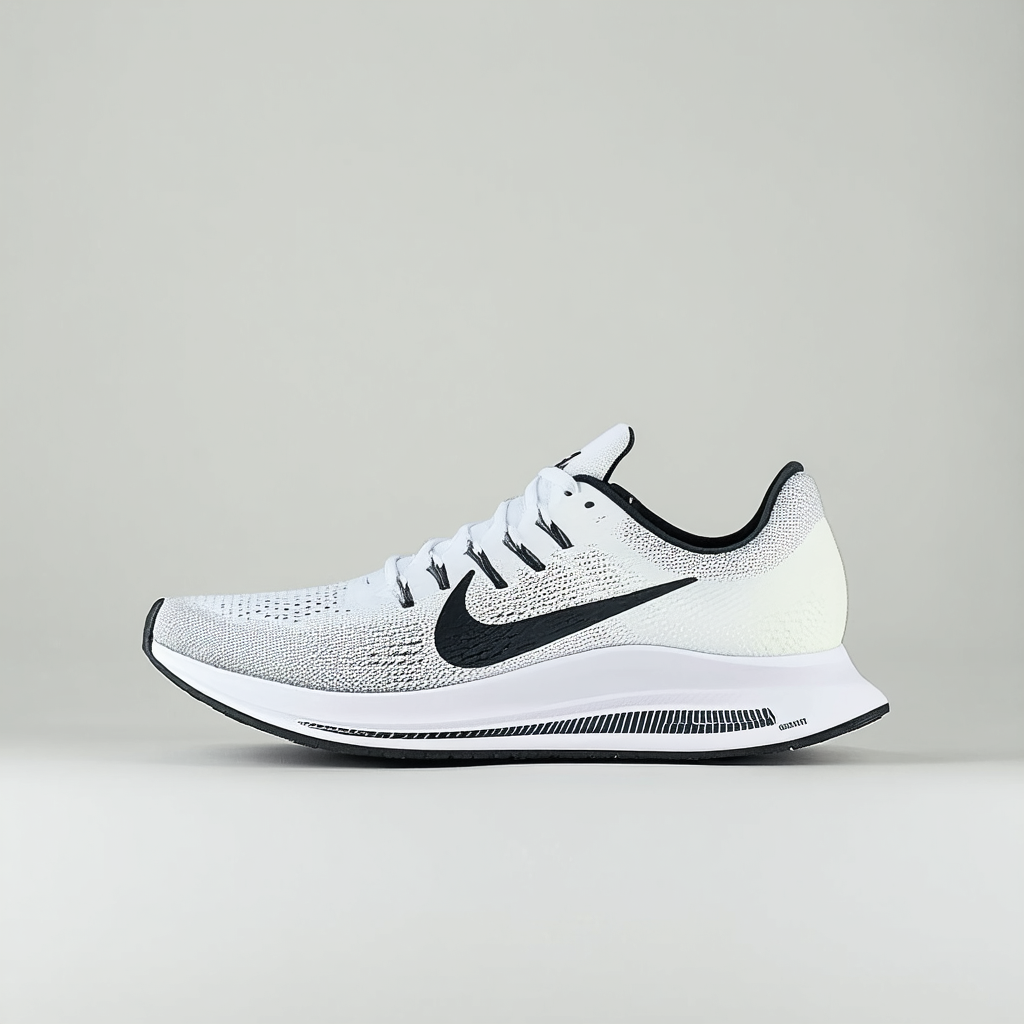 Nike Women's Lunarglide 8 White/Black Running Shoe Size 9