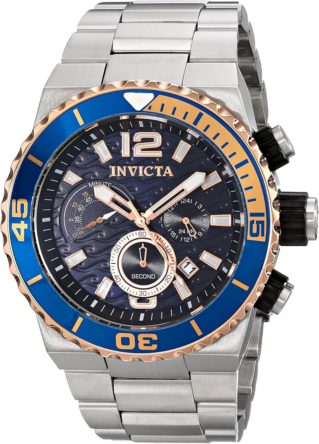 Invicta Men's 12996 Pro Diver Analog Display Japanese Quartz Silver Watch