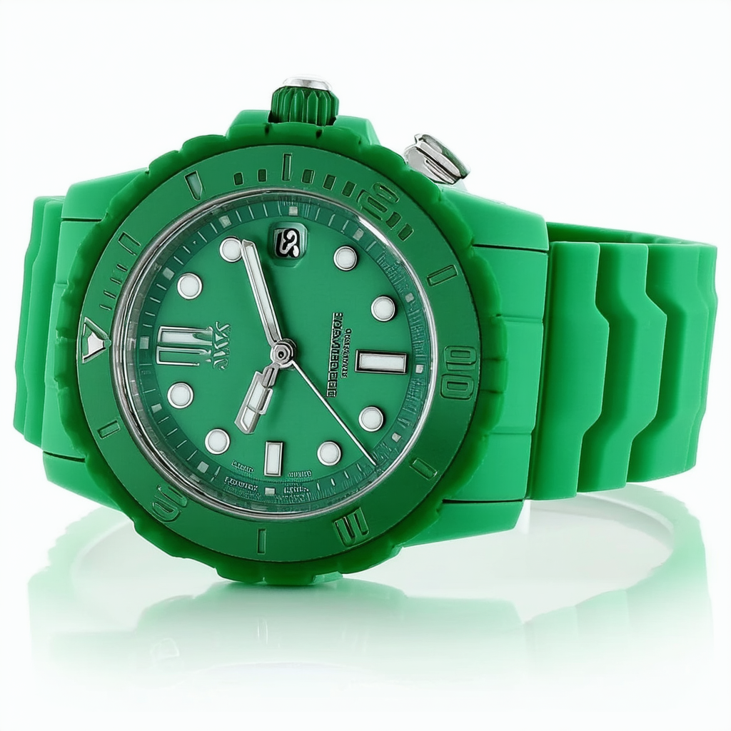 Swiss Legend Women's 11044P-08 Neptune Green Dial Green Silicone Watch