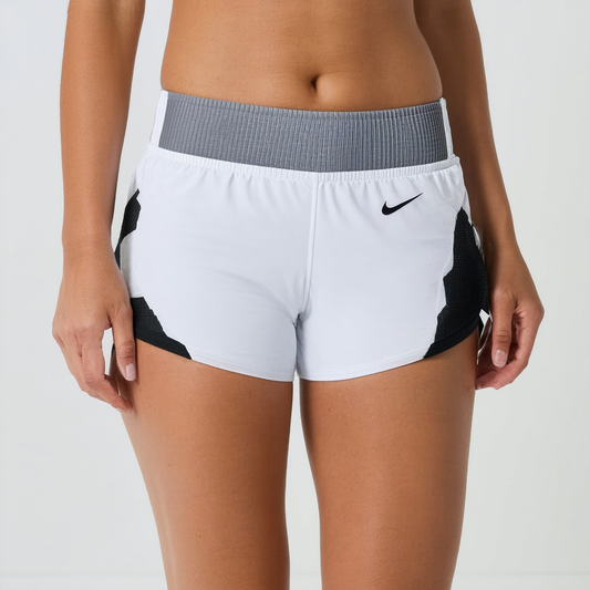 Nike Women's Pro Cool Facet 3" Shorts Wolf Grey/Black/White Size X-Large