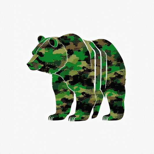 adidas JS Camo Bear by Jeremy Scott/Earth Green/Black