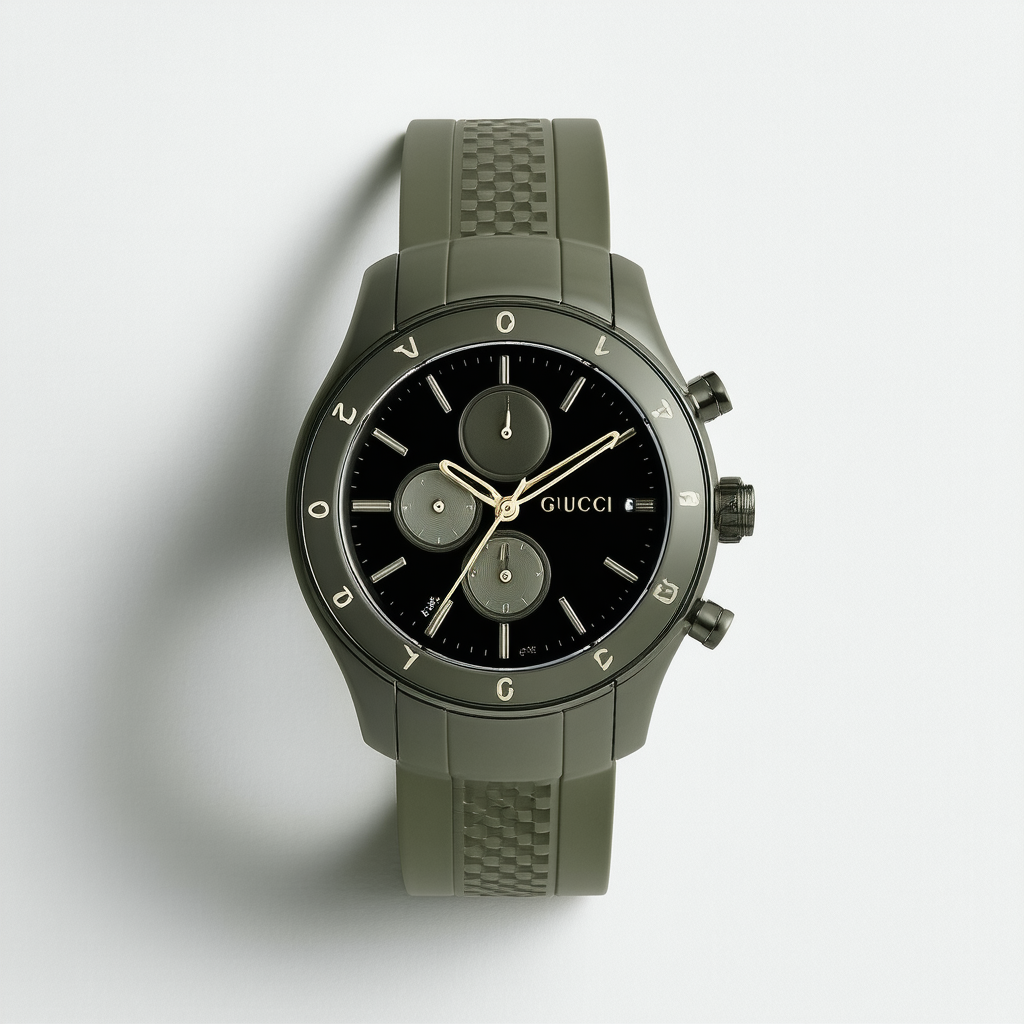 Gucci SYNC XXL Khaki Watch(Model:YA137106)