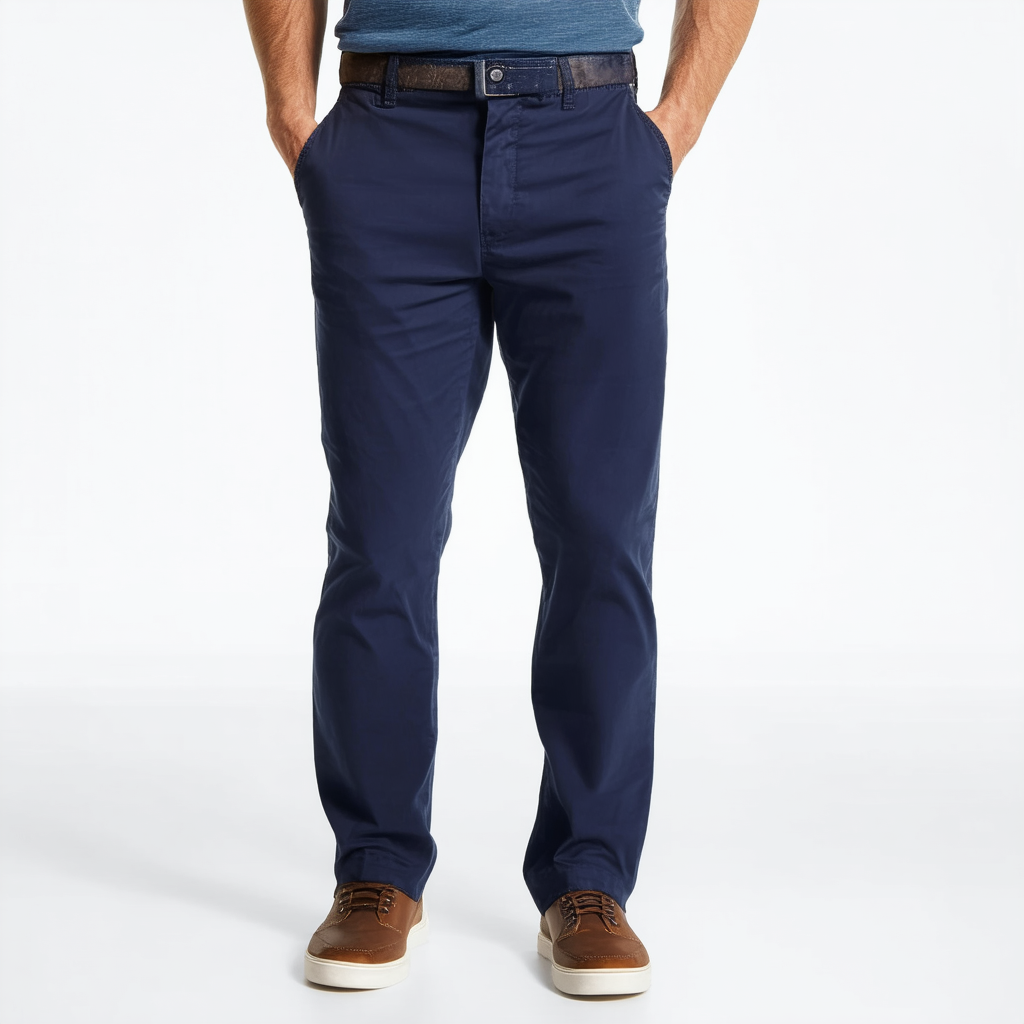 Nautica Men's Classic Fit Flat Front Stretch Solid Chino Deck Pant
