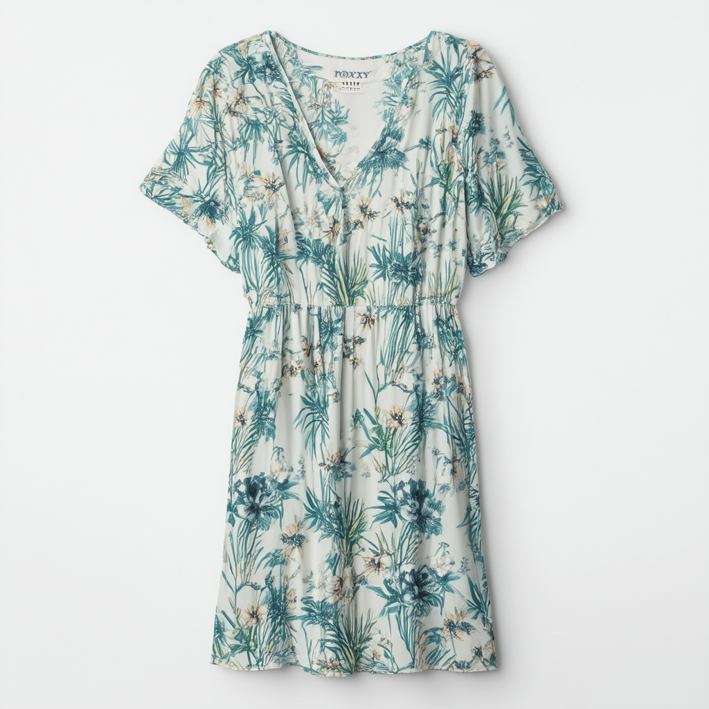 Roxy Shore Thing Dress-Women's Sea Spray Floral Print