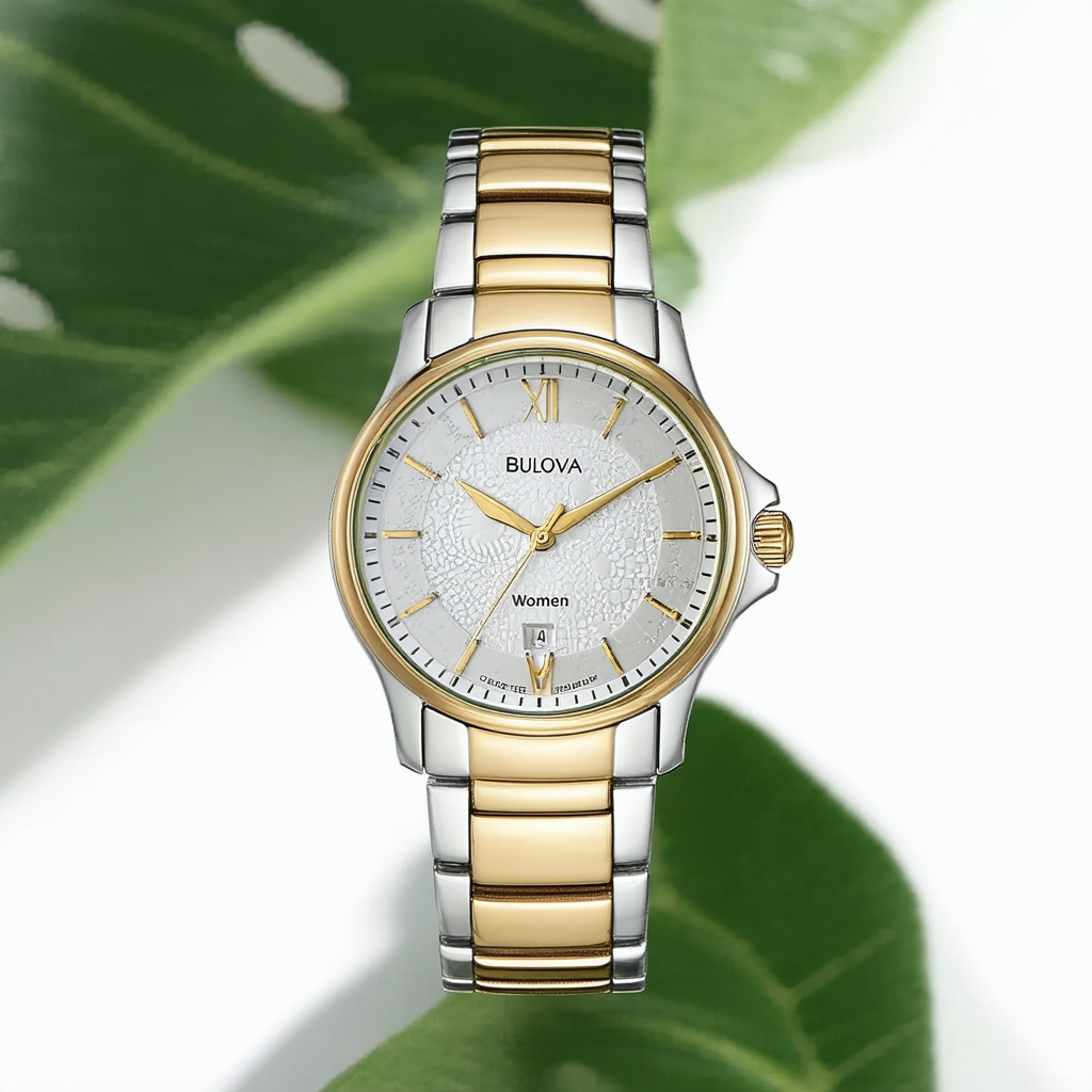 Bulova Women's 98L208 Analog Display Japanese Quartz Two Tone Watch