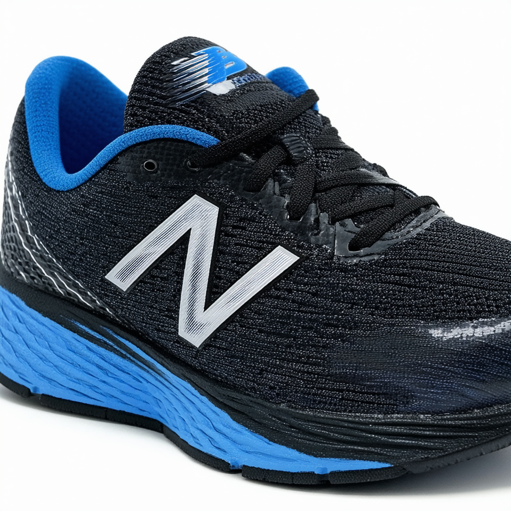 New Balance Kid's 720 V4 Running Shoe, Black/Blue, 3 Wide US Little Kid