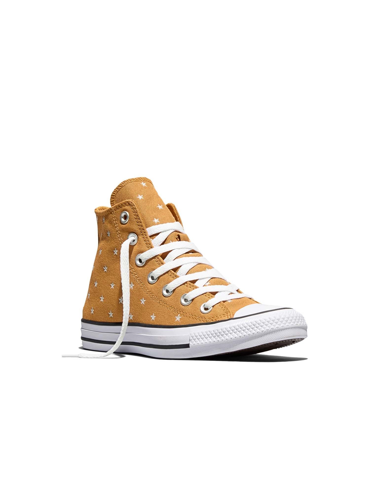 Converse Chuck Taylor All Star Hi - Mustard Star Embroidery